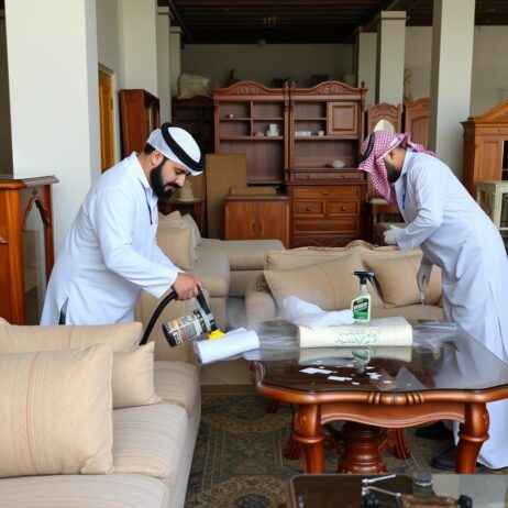 تنظيف الأثاث من شركة نقل عفش من الرياض إلى مكة