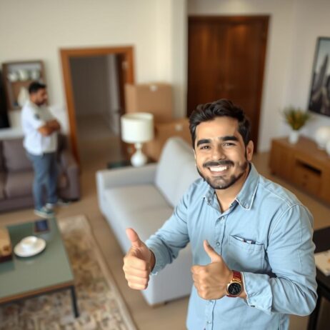 عميل راضٍ عن خدمة نقل عفش في جدة
