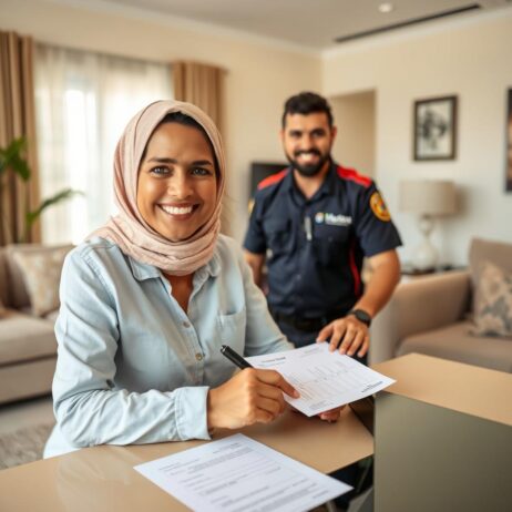 عميلة سعيدة بخدمة نقل أثاث في جدة