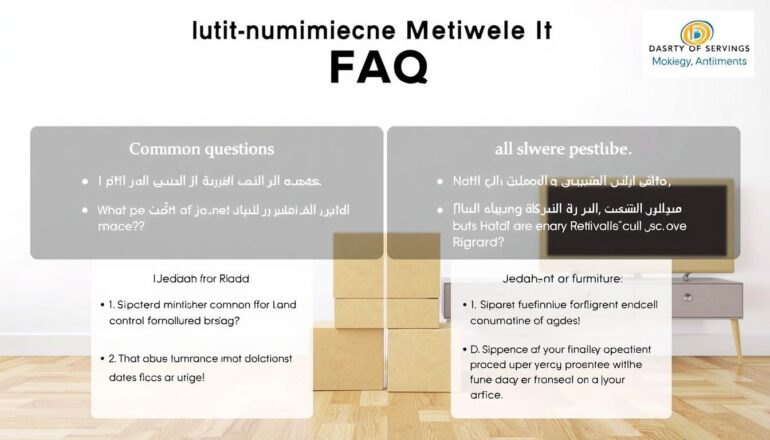 أسئلة وأجوبة حول نقل الأثاث من جدة إلى الرياض