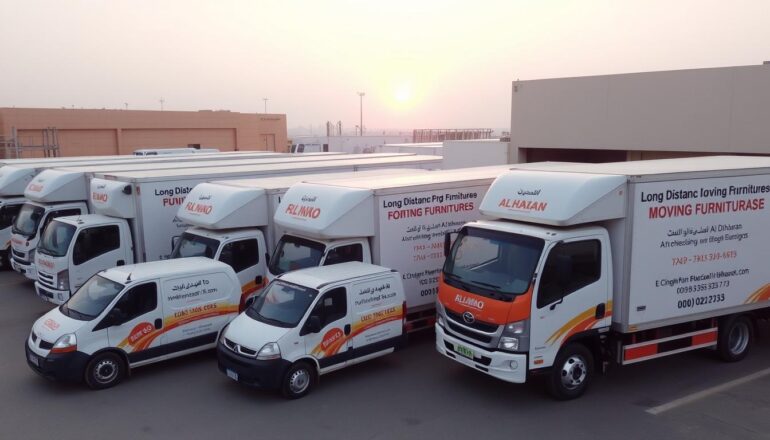 أسطول سيارات نقل العفش من الطائف إلى الظهر