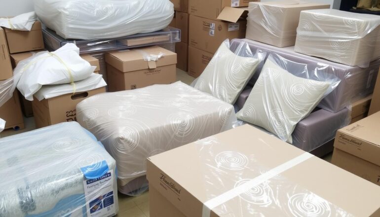 إعداد وتغليف العفش للنقل من الطائف إلى المويه