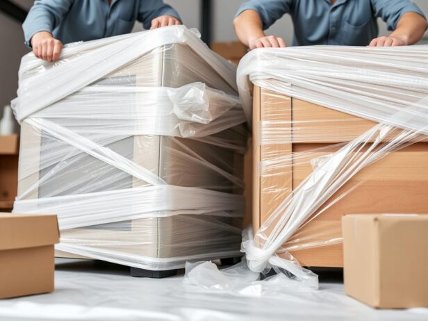 تغليف احترافي للأثاث قبل النقل في جدة