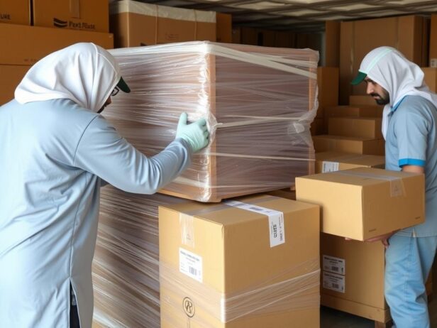 تغليف الأثاث قبل نقله من جدة إلى رابغ