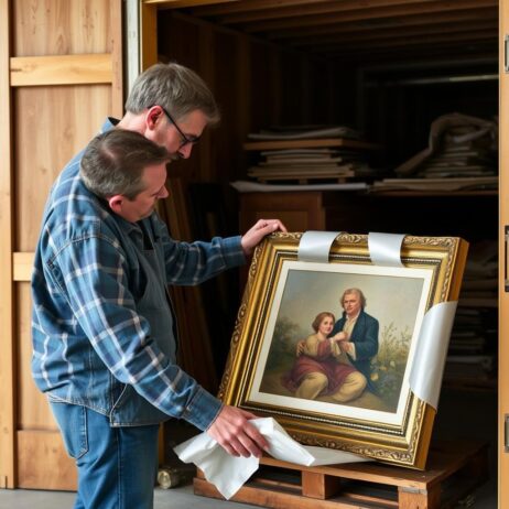 تغليف ونقل تحف وأعمال فنية ثمينة