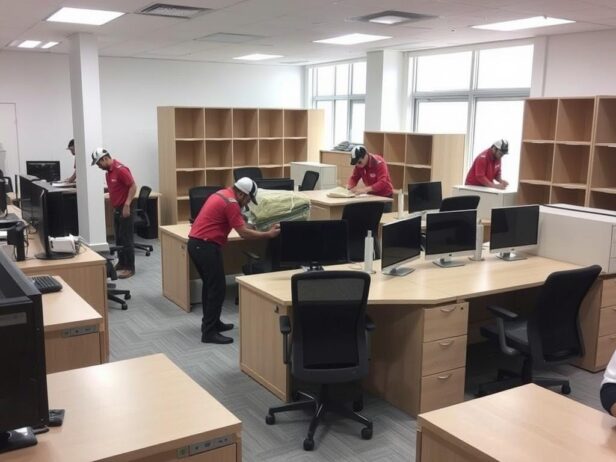 خدمات نقل أثاث المكاتب والشركات من جدة إلى ينبع