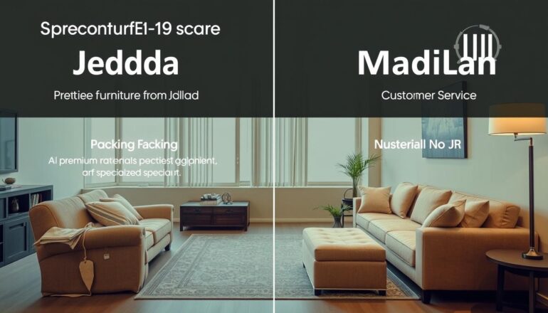 خدمات نقل عفش متميزة من جدة إلى المدينة المنورة