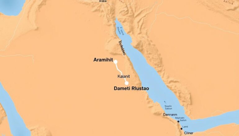 خريطة مسار نقل عفش من الدمام إلى خميس مشيط