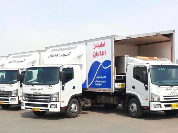 شاحنات حديثة مجهزة لنقل العفش من جدة إلى رابغ