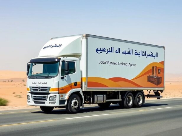شاحنة نقل أثاث من جدة إلى أبها تابعة لشركة رحال