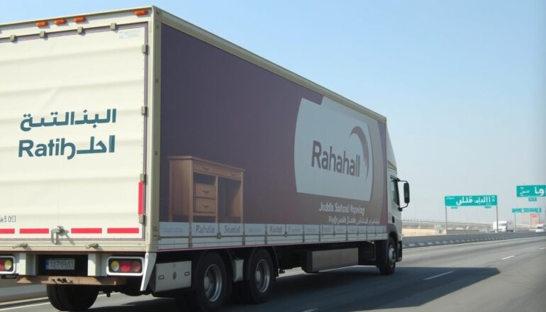 شاحنة نقل عفش متخصصة من جدة إلى الدمام