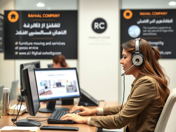 طرق التواصل مع شركة رحال لنقل العفش