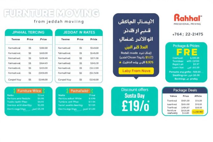 عروض أسعار تنافسية لنقل العفش من جدة إلى حائل