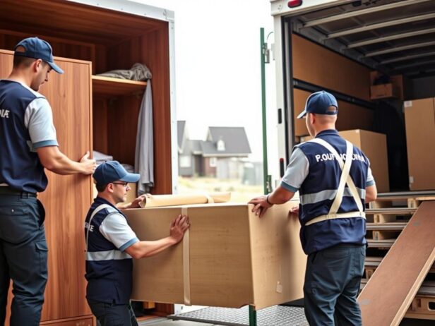 عمال مدربون على نقل العفش من الدمام إلى جازان