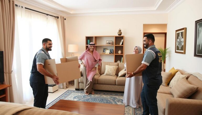 عملاء راضون عن خدمات نقل الأثاث من جدة إلى ينبع