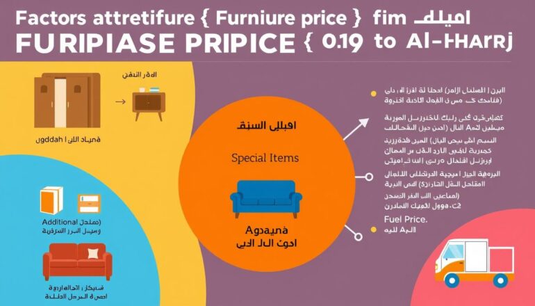 عوامل تؤثر على أسعار نقل العفش من جدة إلى الخرج