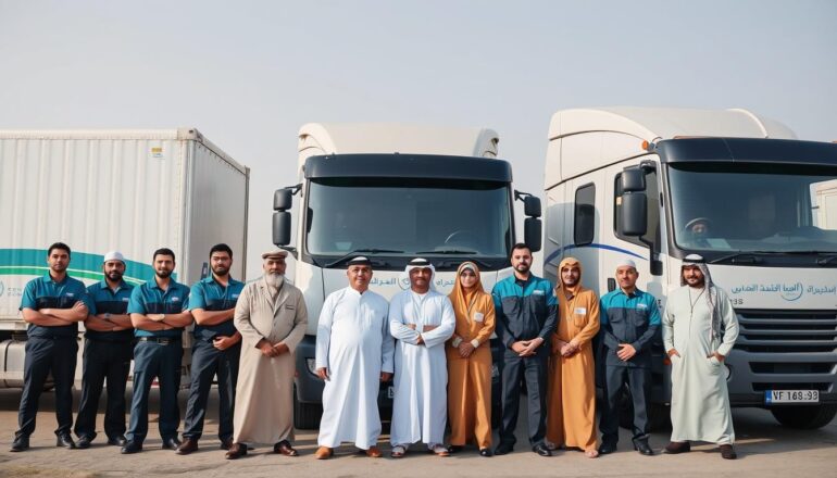 فريق عمل شركة رحال لنقل العفش من جدة إلى الدمام