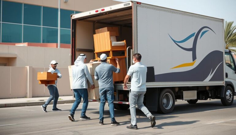 فريق نقل عفش يعمل بسرعة وكفاءة في جدة
