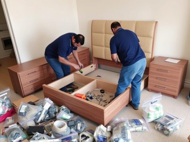 فك الأثاث قبل النقل من جدة إلى نجران