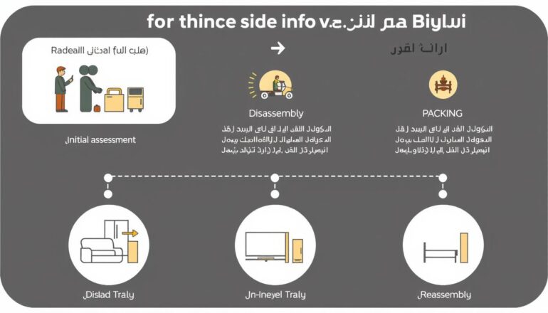 مراحل عملية نقل الأثاث من جدة إلى الرياض
