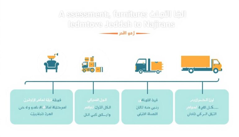 مراحل نقل الأثاث من جدة إلى نجران