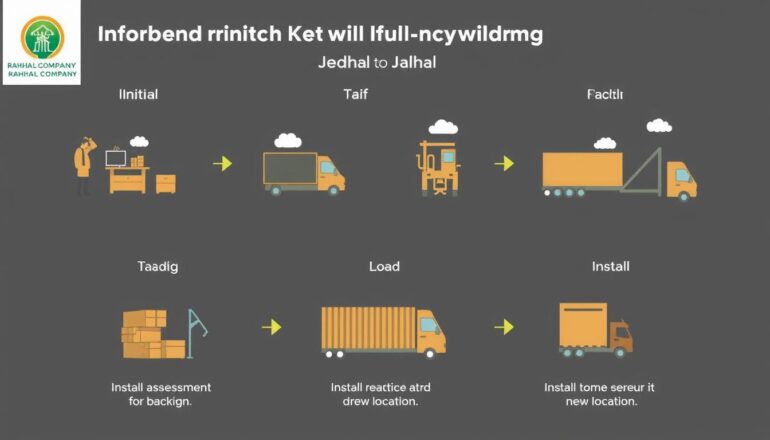 مراحل نقل العفش مع شركة رحال من جدة إلى الطائف