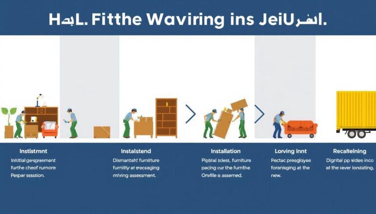 مراحل نقل العفش مع شركة نقل عفش جدة رحّالكو
