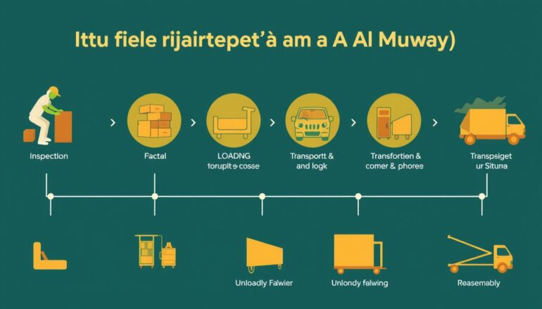 مراحل نقل العفش من الطائف إلى المويه