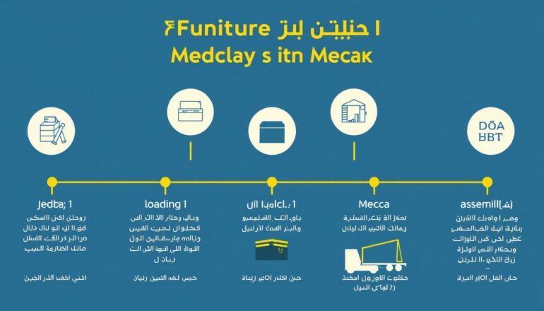 مراحل نقل العفش من جدة إلى مكة بشكل احترافي