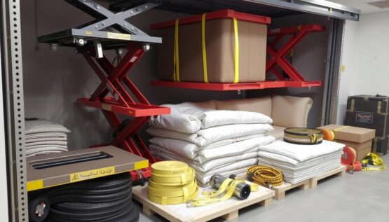 معدات متطورة لرفع وتنزيل الأثاث جدة