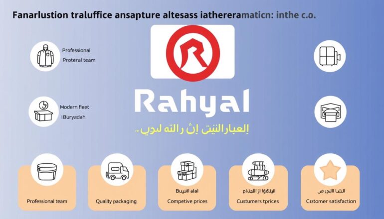 مميزات شركة راهل لنقل العفش من جدة إلى بريدة