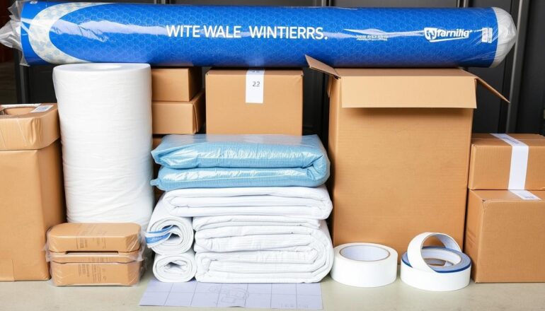 مواد تغليف متنوعة تستخدم في تخزين العفش جدة