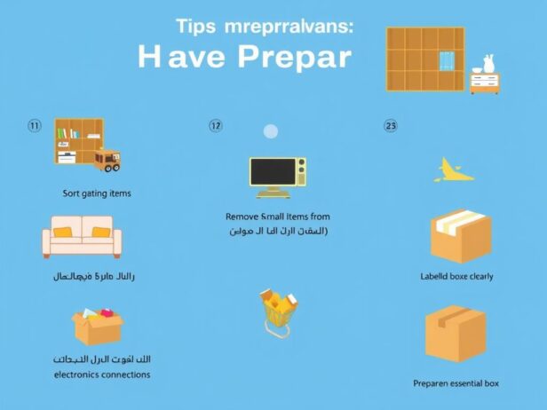 نصائح لتحضير الأثاث قبل النقل من جدة إلى ينبع