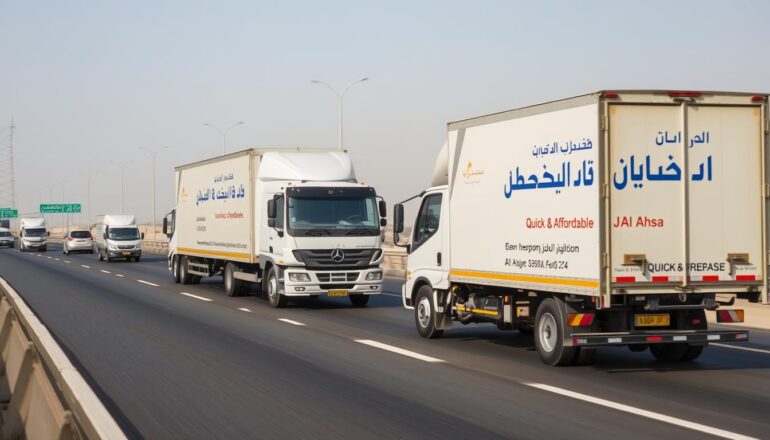 نقل أثاث سريع ورخيص من جدة إلى الأحساء