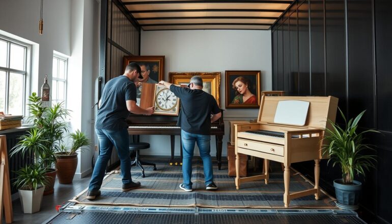 نقل قطع أثاث ثمينة وخاصة بعناية فائقة