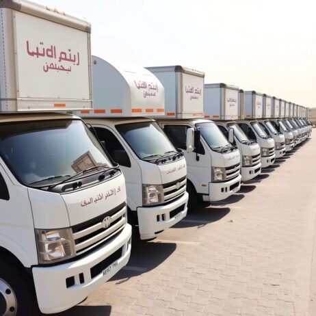 أسطول نقل حديث لشركة نقل أثاث بجدة