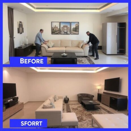 خدمة إعادة ترتيب الأثاث من شركة رحالكو في جدة