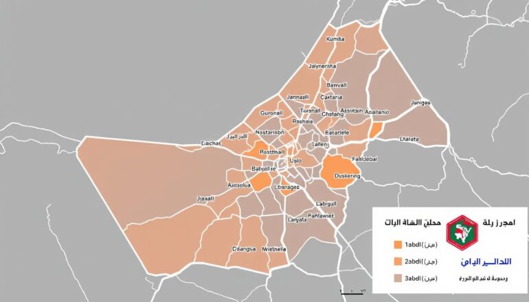 خريطة مناطق خدمة نقل العفش في جدة