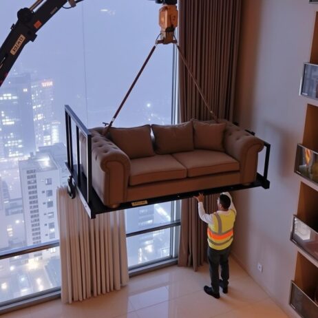 رفع أثاث للأدوار العليا في جدة من شركة رحالكو