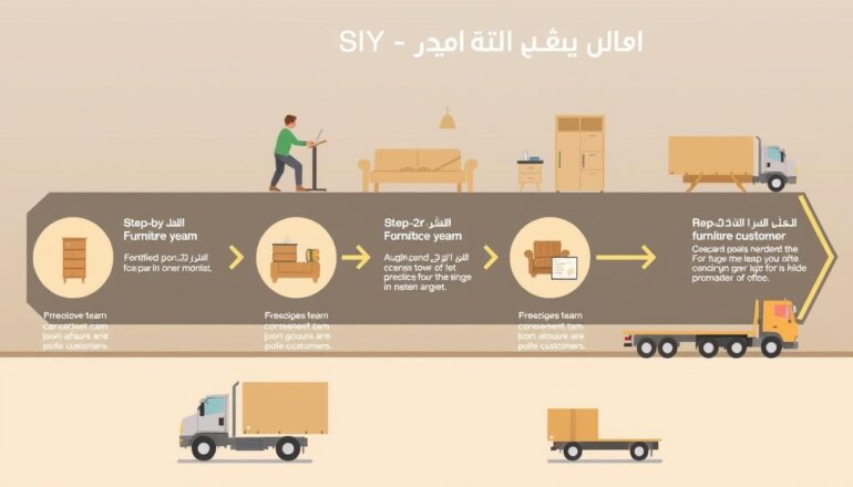 عملية نقل العفش مع شركة رحالكو في جدة
