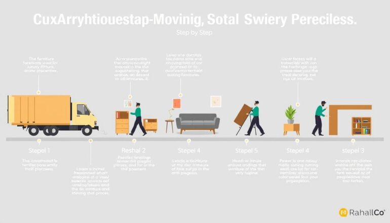 مراحل عملية تغليف ونقل العفش الفاخر في جدة