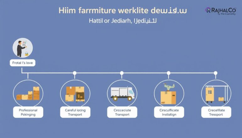 مراحل عملية نقل العفش بجدة بدون خدوش مع رحالكو مراحل عملية نقل العفش بجدة بدون خدوش مع رحالكو