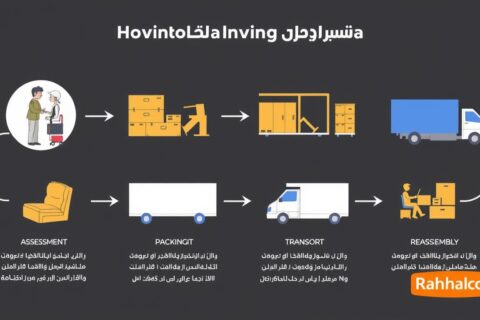 مراحل نقل الأثاث مع شركة نقل أثاث بجدة