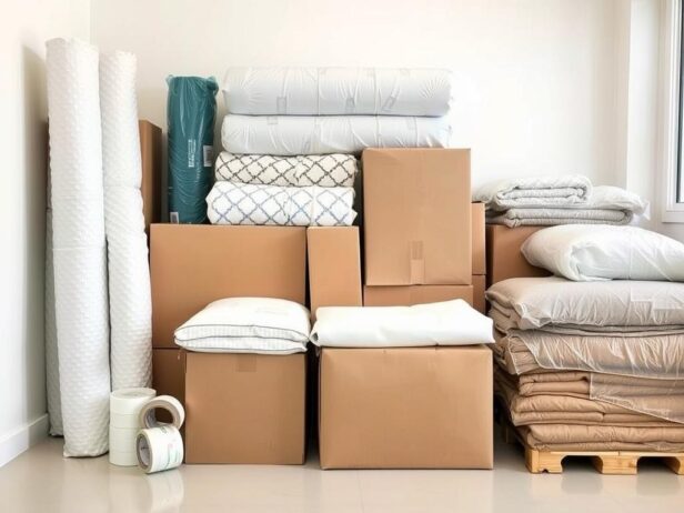 مواد تغليف متنوعة تستخدمها شركة نقل أثاث بجدة