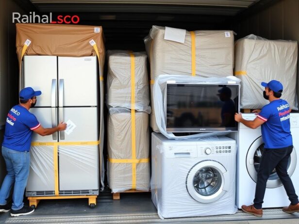 نقل الأجهزة الكهربائية بعناية فائقة نقل الأجهزة الكهربائية بعناية فائقة