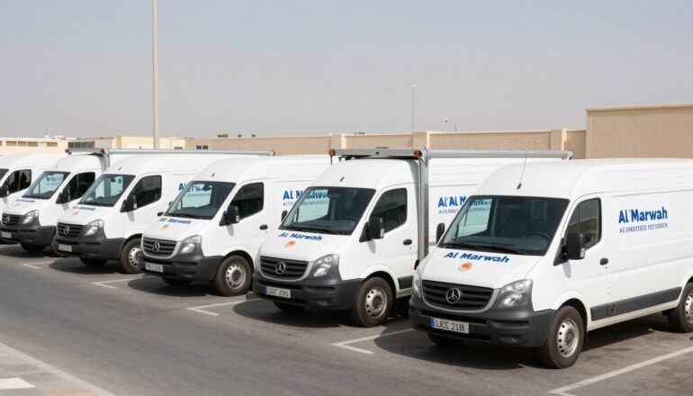 أسطول سيارات نقل العفش المتخصصة في حي المروة جدة