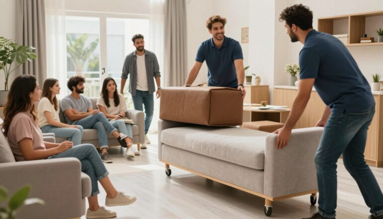 تجربة نقل عفش مريحة وسريعة في حي البساتين جدة