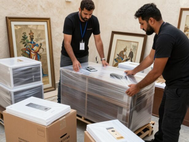 تغليف المقتنيات الثمينة أثناء نقل عفش حي الشرفية جدة تغليف المقتنيات الثمينة أثناء نقل عفش حي الشرفية جدة