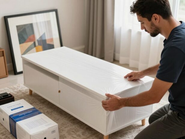 تغليف متخصص للقطع الثمينة والحساسة أثناء نقل العفش في جدة