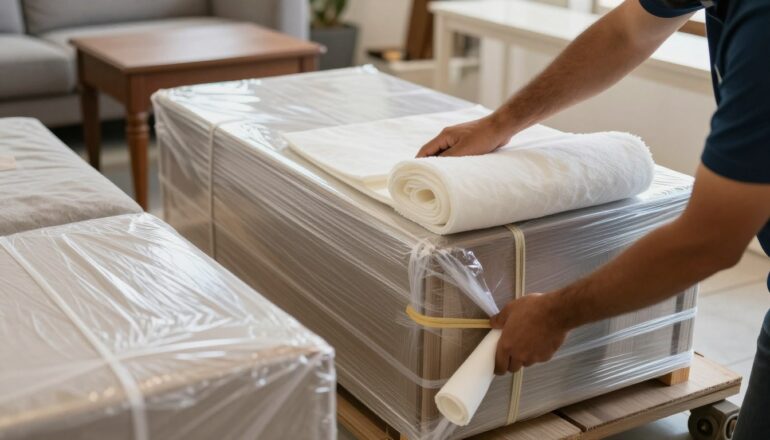 تقنيات تغليف وحماية متطورة تستخدمها شركة نقل عفش حي البساتين جدة